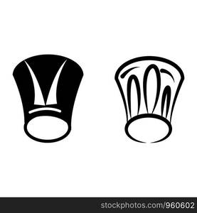 hat chef logo template vector illustration