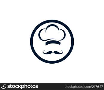 Hat chef logo vector