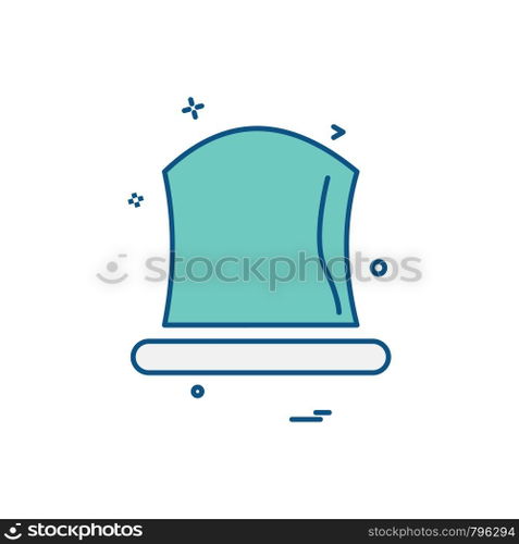 Hat icon design vector