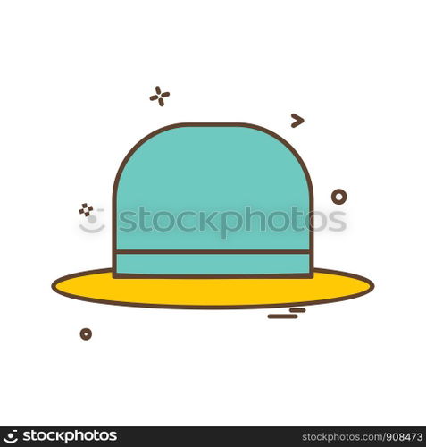 Hat icon design vector