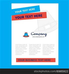 Hat Title Page Design for Company profile ,annual report, presentations, leaflet, Brochure Vector Background