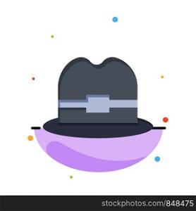 Hat, Tourism, Man Business Logo Template. Flat Color