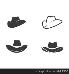 Hat West vector icon illustration design template