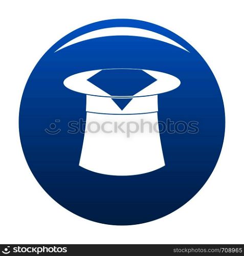 Hat with napkin icon vector blue circle isolated on white background . Hat with napkin icon blue vector