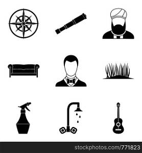 Have a shave icons set. Simple set of 9 have a shave vector icons for web isolated on white background. Have a shave icons set, simple style