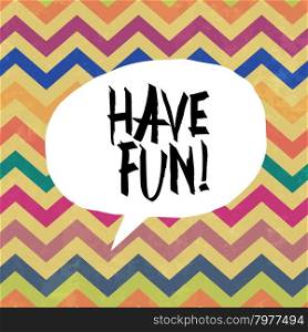 Have fun! Colorful aged chevron pattern. Grunge layers can be easy editable or removed.
