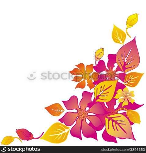 Hawaiian abstract flower background