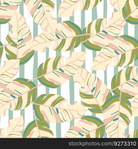 Hawaiian-inspired pattern. Fashionably exotic, palm trees and lush greenery wallpaper. Abstract backdrop botanical garden. Beautiful pattern, vector illustration, tropical paradise.. Hawaiian-inspired pattern. Fashionably exotic, palm trees and lush greenery wallpaper. Abstract backdrop botanical garden.