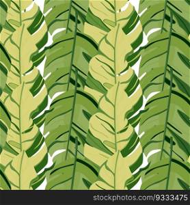 Hawaiian-inspired pattern. Fashionably exotic, palm trees and lush greenery wallpaper. Abstract backdrop botanical garden. Beautiful pattern, vector illustration, tropical paradise.. Hawaiian-inspired pattern. Fashionably exotic, palm trees and lush greenery wallpaper. Abstract backdrop botanical garden.