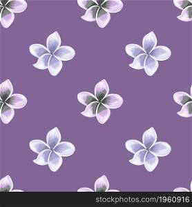 Hawaiian plumeria flower seamless pattern. Exotic tropical wallpaper. Abstract botanical backdrop. Design for fabric , textile print, wrapping, cover. Vector illustration.. Hawaiian plumeria flower seamless pattern. Exotic tropical wallpaper.