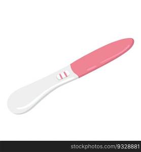 HCG Pregnancy test with negative result, one strip or stick meaning not pregnant woman. Feminine item. Flat vector illustration isolated on white background. HCG Pregnancy test with negative result, one strip or stick meaning not pregnant woman. Feminine item. Flat vector illustration isolated on white background,