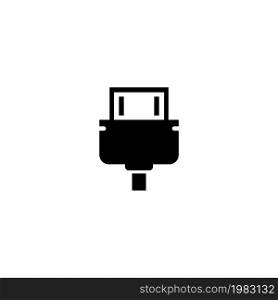HDMI Cable, Video Audio Plug Connect. Flat Vector Icon illustration. Simple black symbol on white background. HDMI Cable, Video Audio Plug Connect sign design template for web and mobile UI element. HDMI Cable, Video Audio Plug Connect. Flat Vector Icon illustration. Simple black symbol on white background. HDMI Cable, Video Audio Plug Connect sign design template for web and mobile UI element.