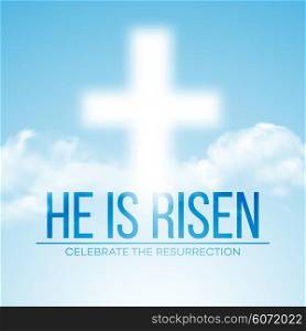 He is risen. Easter background. Vector illustration. He is risen. Easter background. Vector illustration EPS10