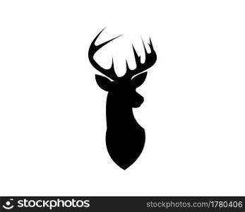 Head Deer silhouette logos