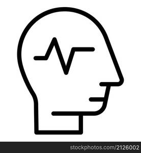 Head xray icon outline vector. Medical machine. Mri equipment. Head xray icon outline vector. Medical machine