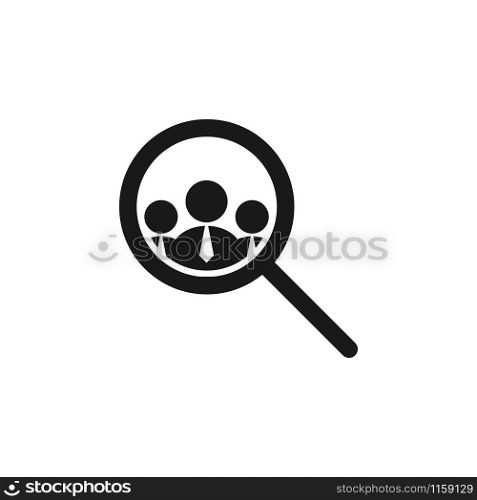 Headhunting icon design template vector isolated illustration. Headhunting icon design template vector isolated