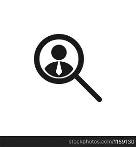 Headhunting icon design template vector isolated illustration. Headhunting icon design template vector isolated