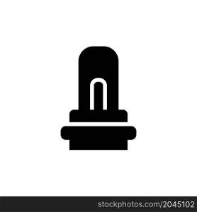 headlight car icon vector solid style