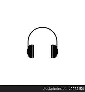 headphone earphone logo icon vector illustration template design