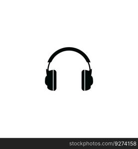 headphone earphone logo icon vector illustration template design