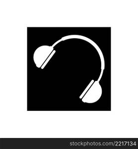 Headphone icon logo vector design