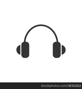 headphone icon vector. headphone icon simple, headphone icon isolated on white background