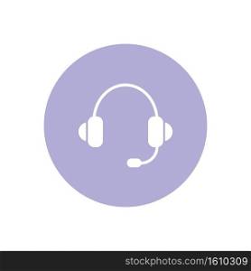 headphone icon vector. headphone icon simple, headphone icon isolated on white background