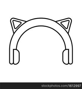 Headphone icon vector illustration symbol design