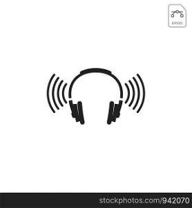 headphone wireless logo design or icon vector element isolated. headphone wireless logo design or icon vector isolated