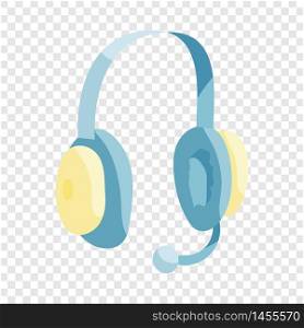 Headphones icon. Cartoon illustration of headphones vector icon for web. Headphones icon, cartoon style