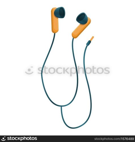 Headphones icon. Cartoon of headphones vector icon for web design isolated on white background. Headphones icon, cartoon style