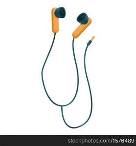 Headphones icon. Cartoon of headphones vector icon for web design isolated on white background. Headphones icon, cartoon style