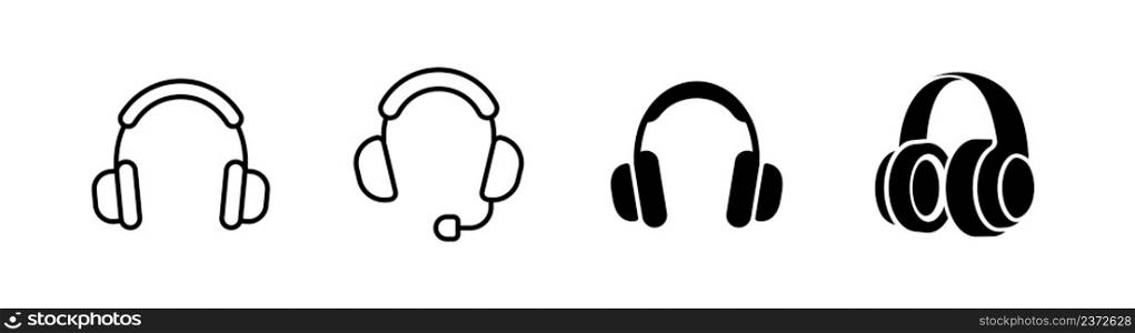 Headphones icon design element suitable for website, print design or app