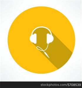 Headphones Icon. Flat modern style vector illustration