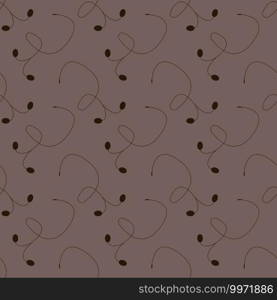 Headphones pattern, illustration, vector on white background