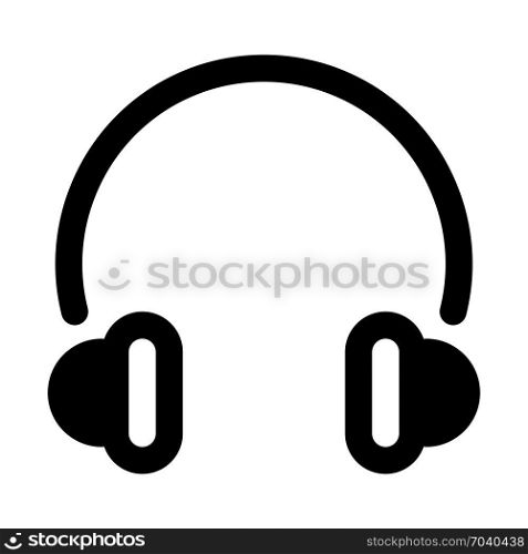 Headphones - Portable accessory, icon on isolated background