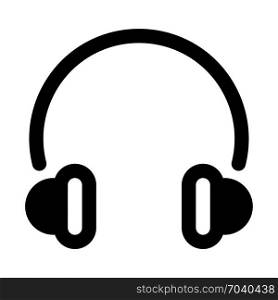 Headphones - Portable accessory, icon on isolated background