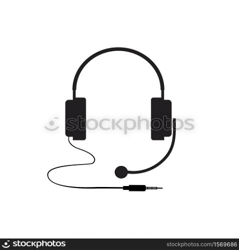 headphones vector icon,call center icon Vector illustration design
