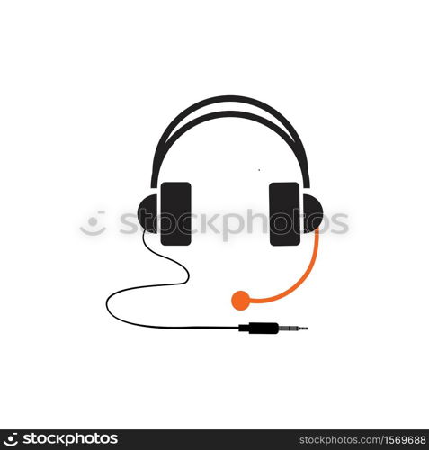 headphones vector icon,call center icon Vector illustration design