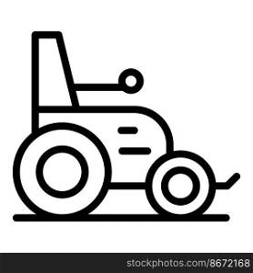 Headrest electric wheelchair icon outline vector. Scooter chair. Power drive. Headrest electric wheelchair icon outline vector. Scooter chair