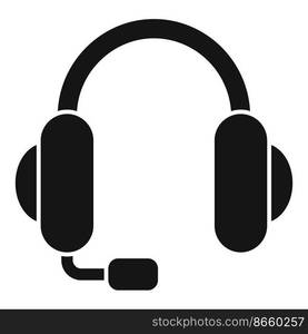 Headset icon simple vector. Contact call. Email web. Headset icon simple vector. Contact call