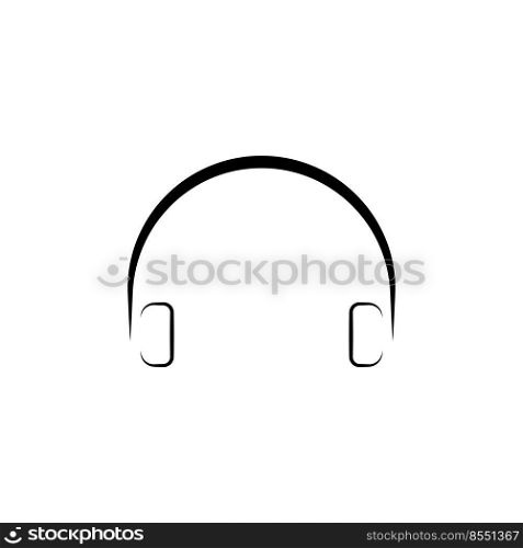 headset logo icon vector template
