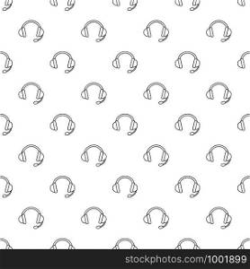 Headset pattern vector seamless repeating for any web design. Headset pattern vector seamless
