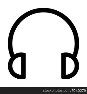 Headset with bass option, icon on isolated background