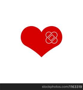 Heal heart icon graphic design template vector illustration
