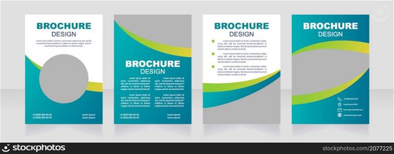 Healing and health blank brochure design. Healthcare. Template set with copy space for text. Premade corporate reports collection. Editable 4 paper pages. Myriad Pro, Arial fonts used. Healing and health blank brochure design
