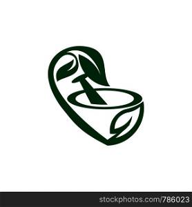 health and leaf logo template