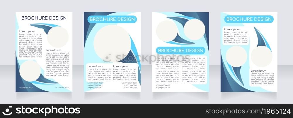 Health and wellness care methods blank brochure layout design. Vertical poster template set with empty copy space for text. Premade corporate reports collection. Editable flyer paper pages. Health and wellness care methods blank brochure layout design