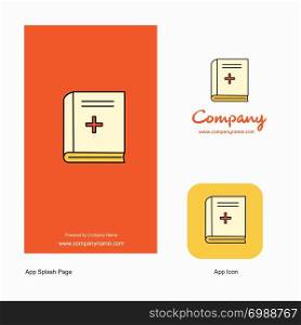 Health book Company Logo App Icon and Splash Page Design. Creative Business App Design Elements
