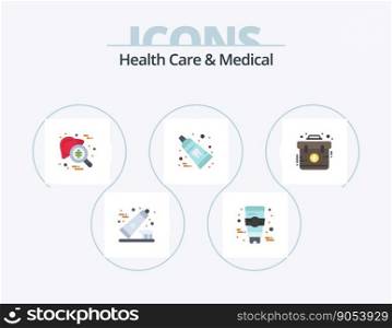 Health Care And Medical Flat Icon Pack 5 Icon Design. emergency. toothpaste. hepatitis. tooth. dental